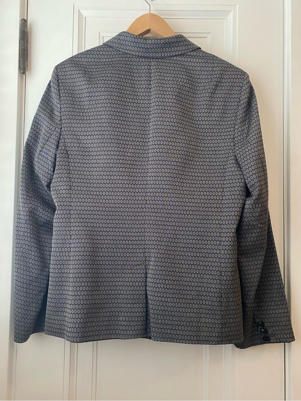 Banana Republic subtle floral print gray black blazer suit jacket 14 - Picture 5 of 5
